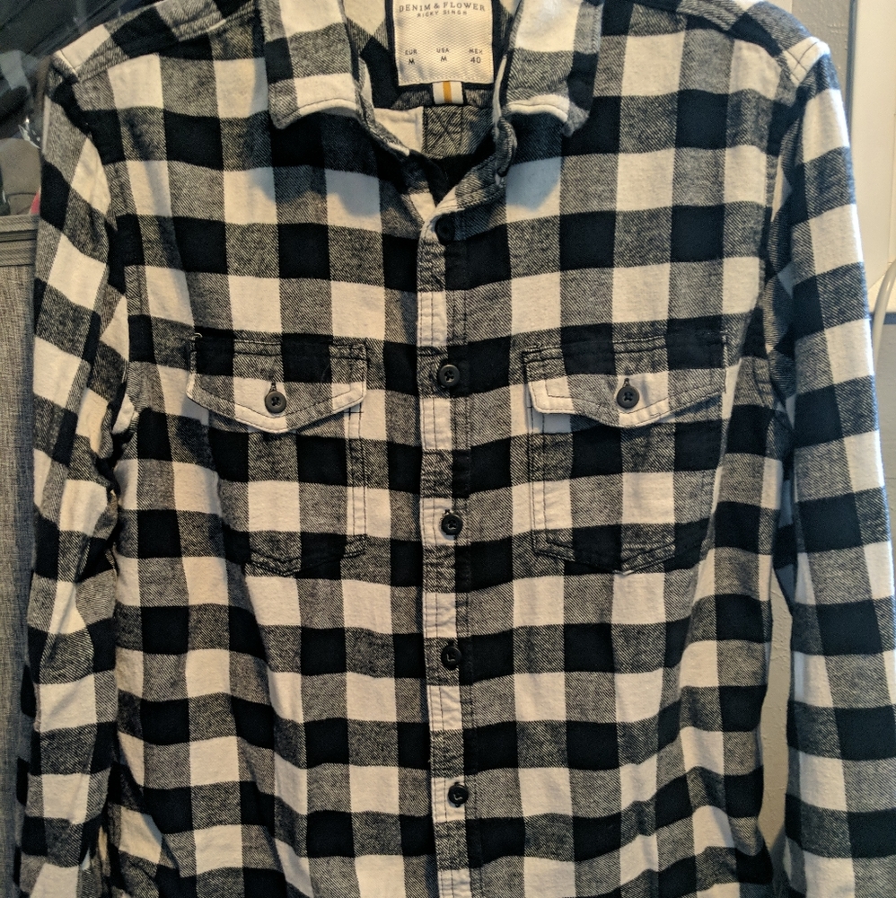 Denim & Flower Flannel